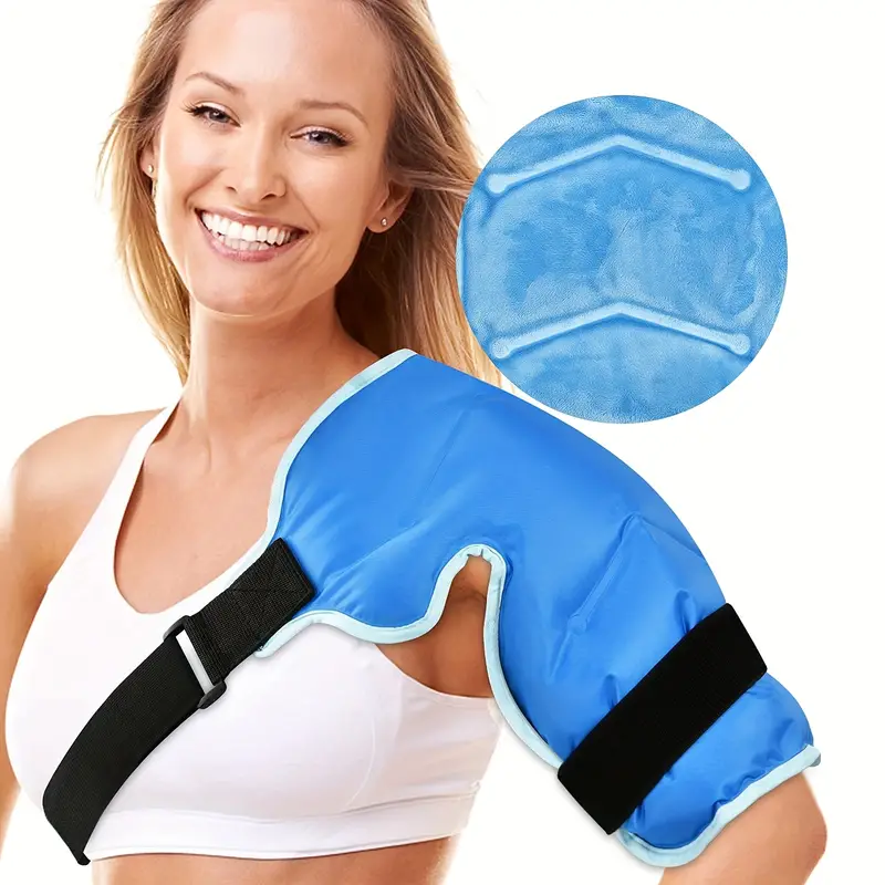 Adjustable Shoulder Ice Pack Rotator Cuff Cold Therapy Reusable Ice ...