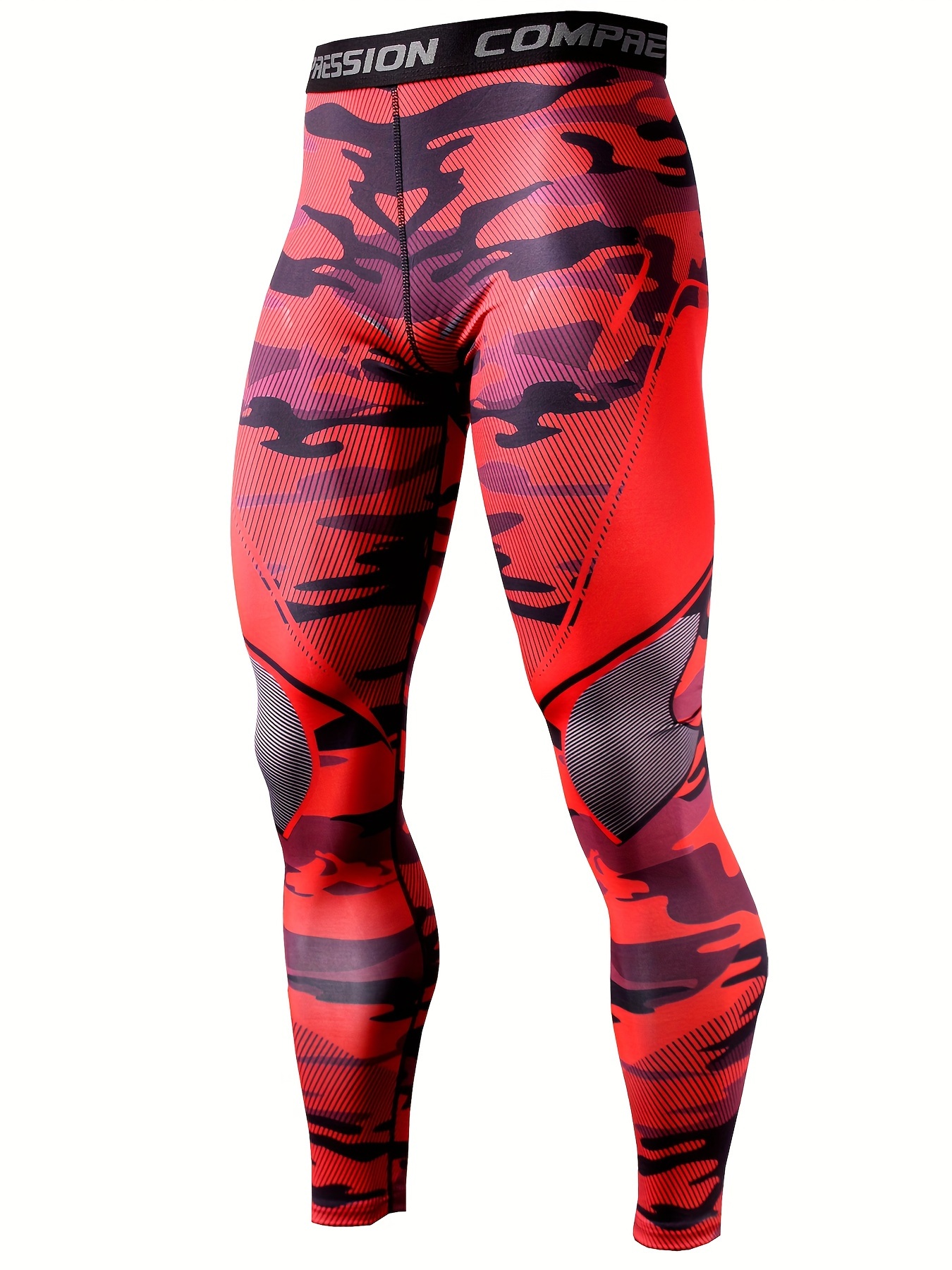 Camouflage Compression Pants Men Quick drying Moisture - Temu