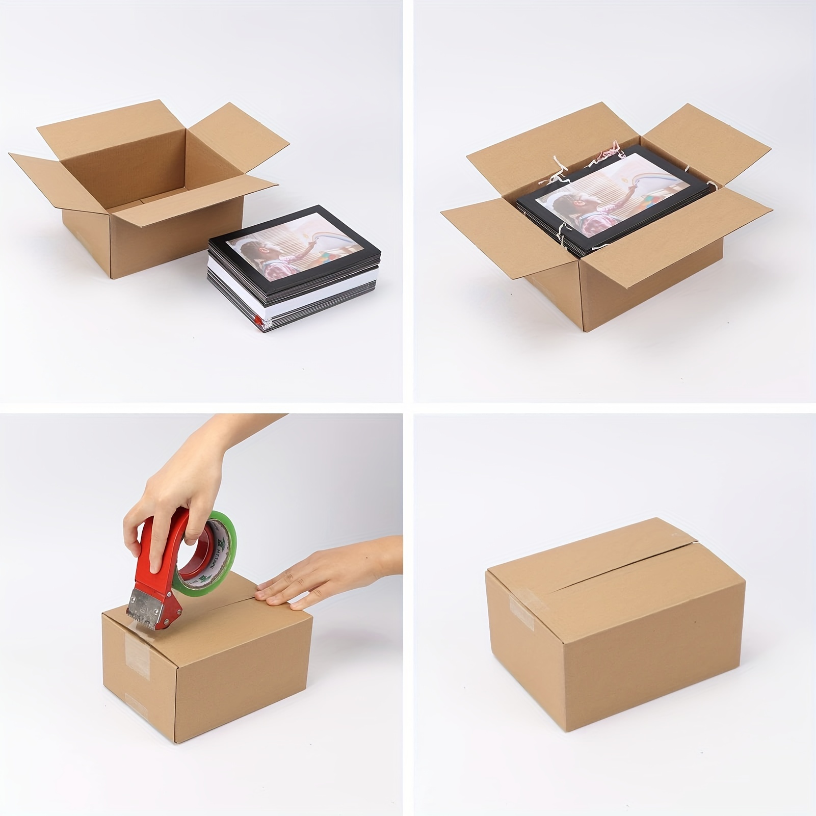  Cajas de cartón corrugado marrón de 7 x 5 x 2, paquete de 30  cajas de envío pequeñas para cajas de correo de pequeñas empresas, cajas de  embalaje de correo : Productos de Oficina