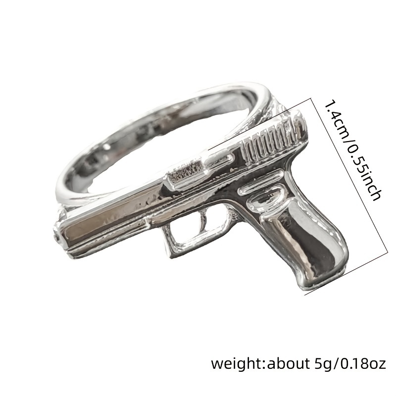 Men's Retro Punk Pistol Ring