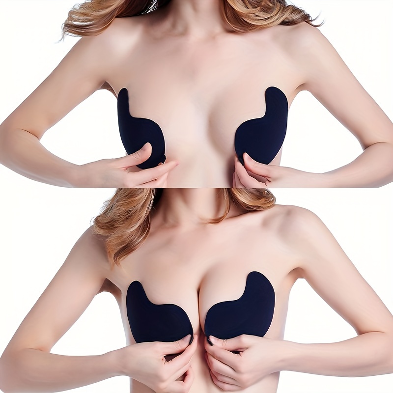 Backless Bra Women Strapless Bra Breast Lift Push Up Sightless Bra Self  Adhesive Bra Beige at  Women's Clothing store