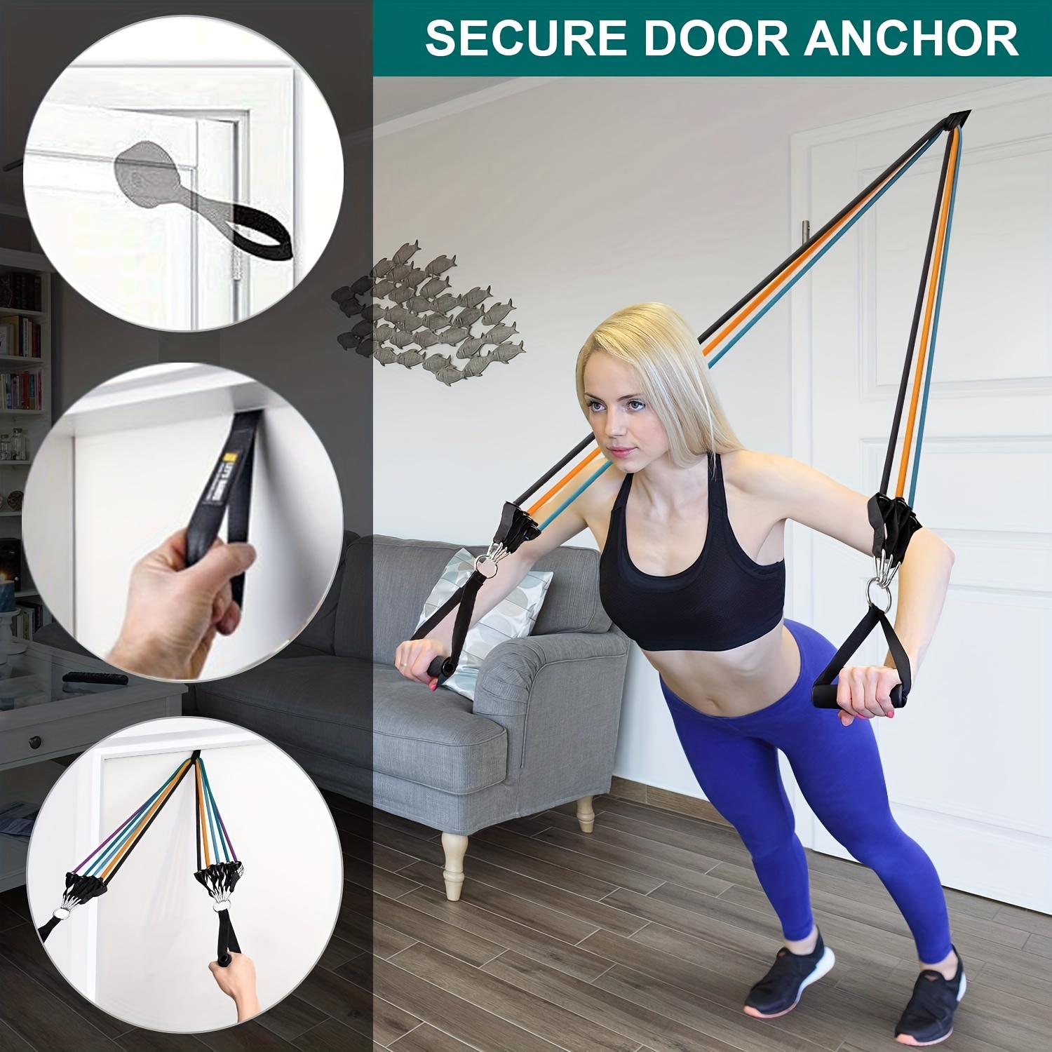 Door Anchor - Ideal For Home Workouts with Resistance Bands