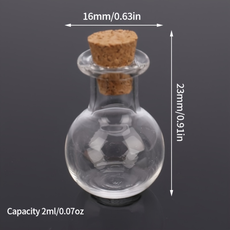 Small Glass Bottles Miniature Potion Bottle Mini Cork Glass - Temu New  Zealand
