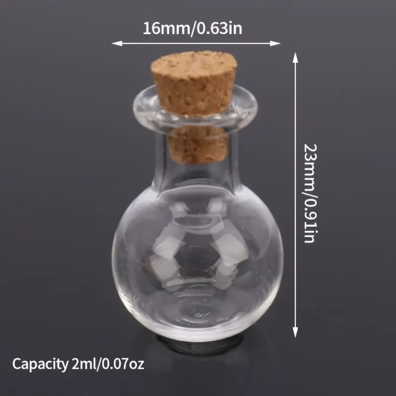 Small Glass Bottles Miniature Potion Bottle Mini Cork Glass - Temu New  Zealand