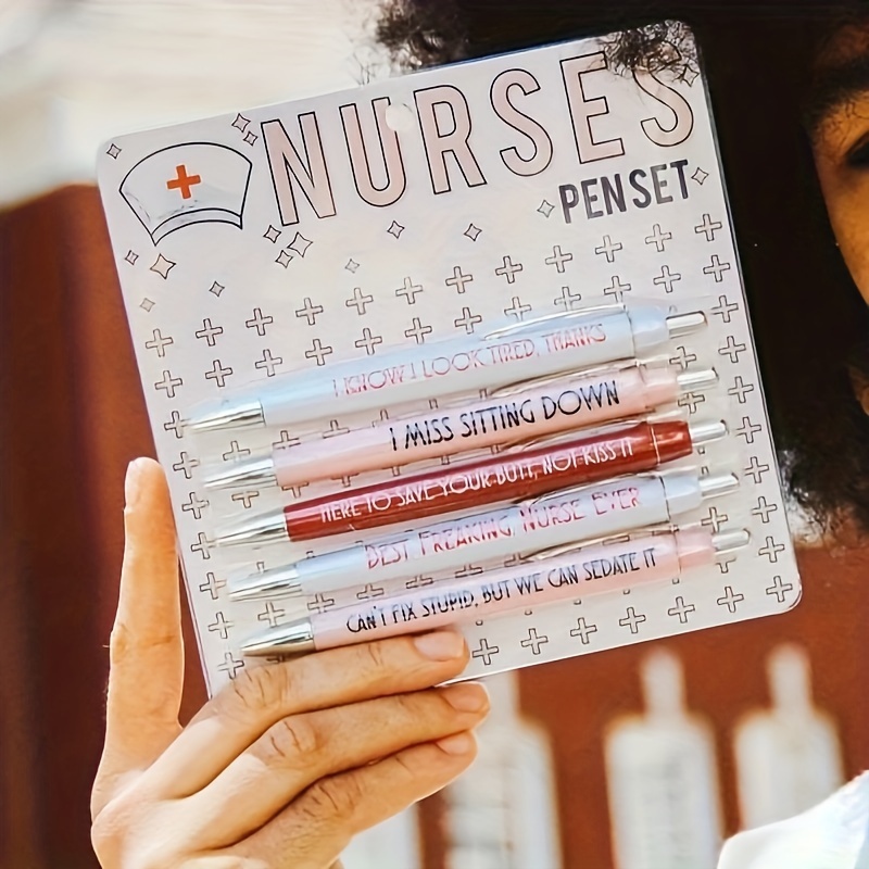 Day Nursing Pens Fun Pens Funny Nurses Pens Set Black Ink