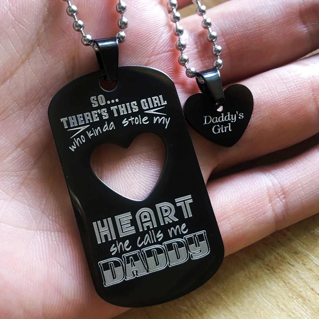 Father Daughter Necklace - Temu