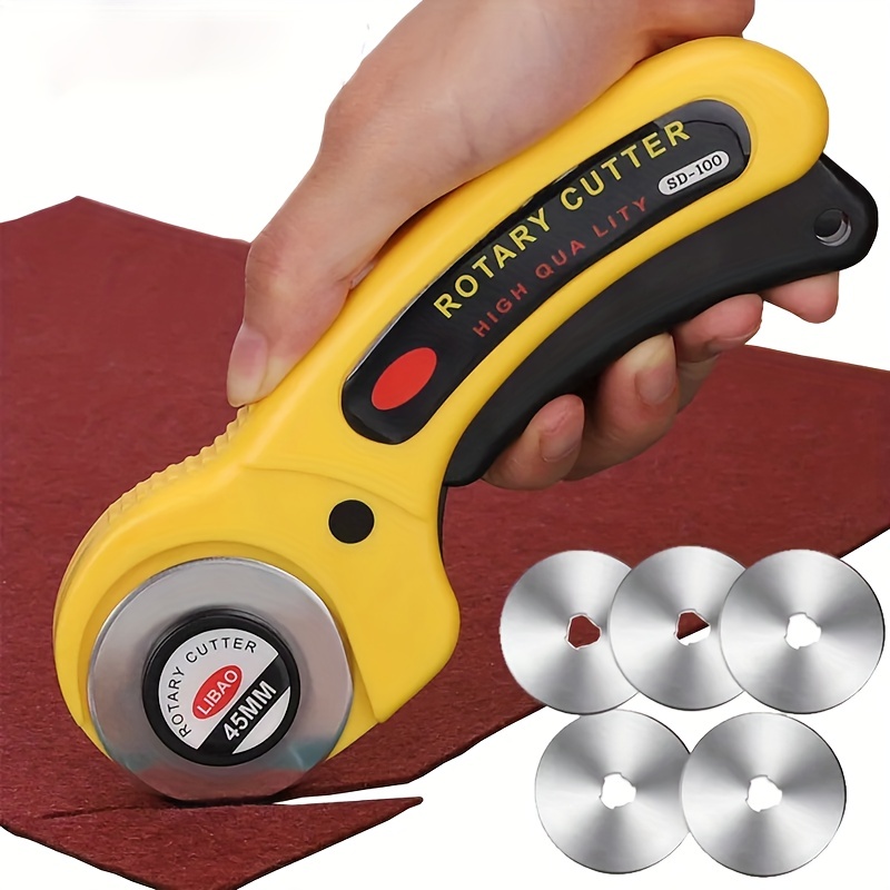 Goxawee Ergonomic Rotary Cutter Rotary Fabric Cutter Safety - Temu
