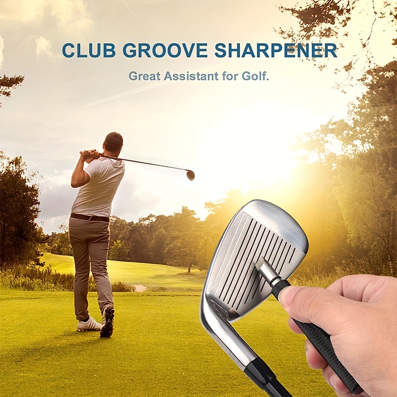 Golf Club Cleaner Kit, Retractable Golf Brush and 2 Golf Club Groove  Sharpener for U & V-Grooves, Golf Club Cleaning Kit