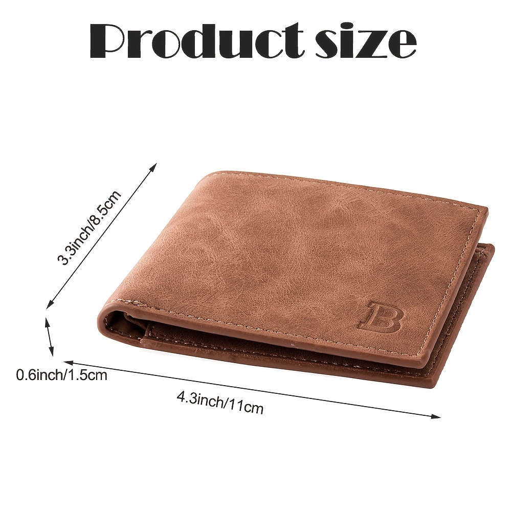 Men's Wallet Short Printed Two-fold Wallet 2022 New Trendy Brand Simple  Multi Card Slot Driver's License Coin Purse - Temu