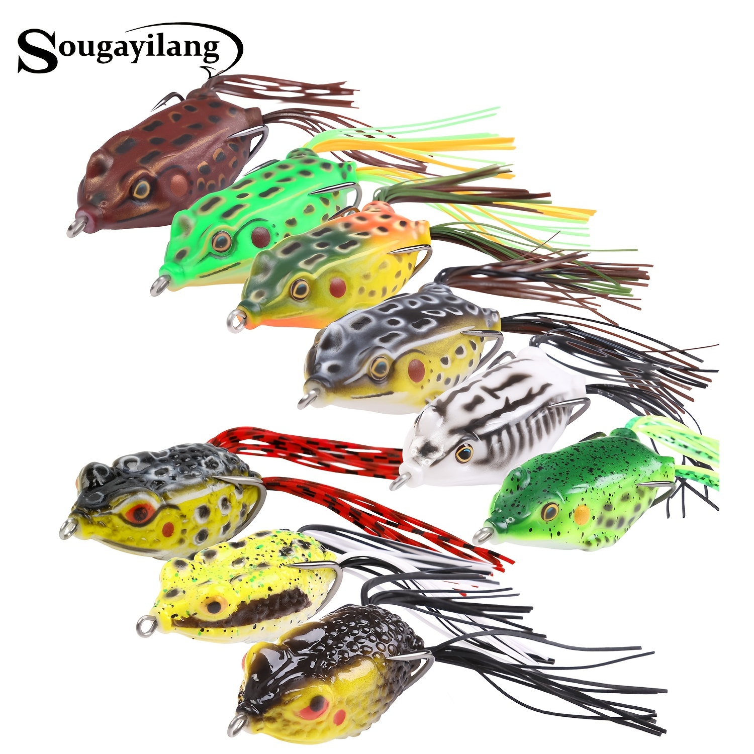 Silicone frog - top water bait for pike or large mouth bass