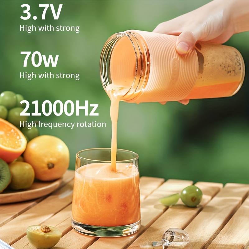 1pc Wireless Portable Blender, Six-leaf Blade USB Rechargeable Mini Juice  Blender Suitable For Juice Shakes And Smoothies, Juice, Milk, Fruit And  Vegetable Mini Juicing Cups