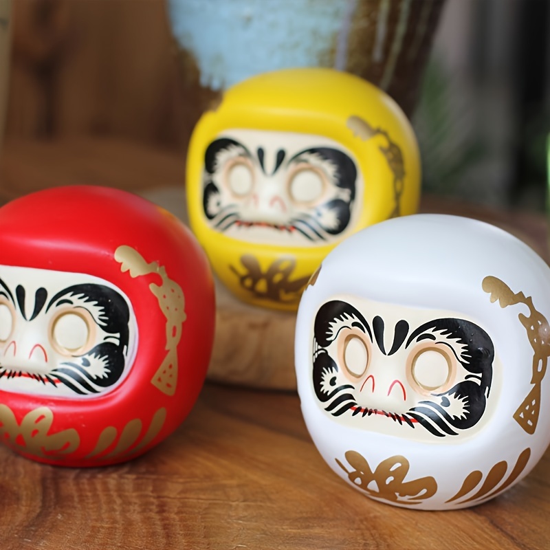 Bambola giapponese Daruma in ceramica da 4 pollici, portafortunaeur,  Ornamento della fortuna, Fengshui Zen Craft, salvadanaio, decorazione della  tavola di casa, regali - Corano Gioielli, accessori moda