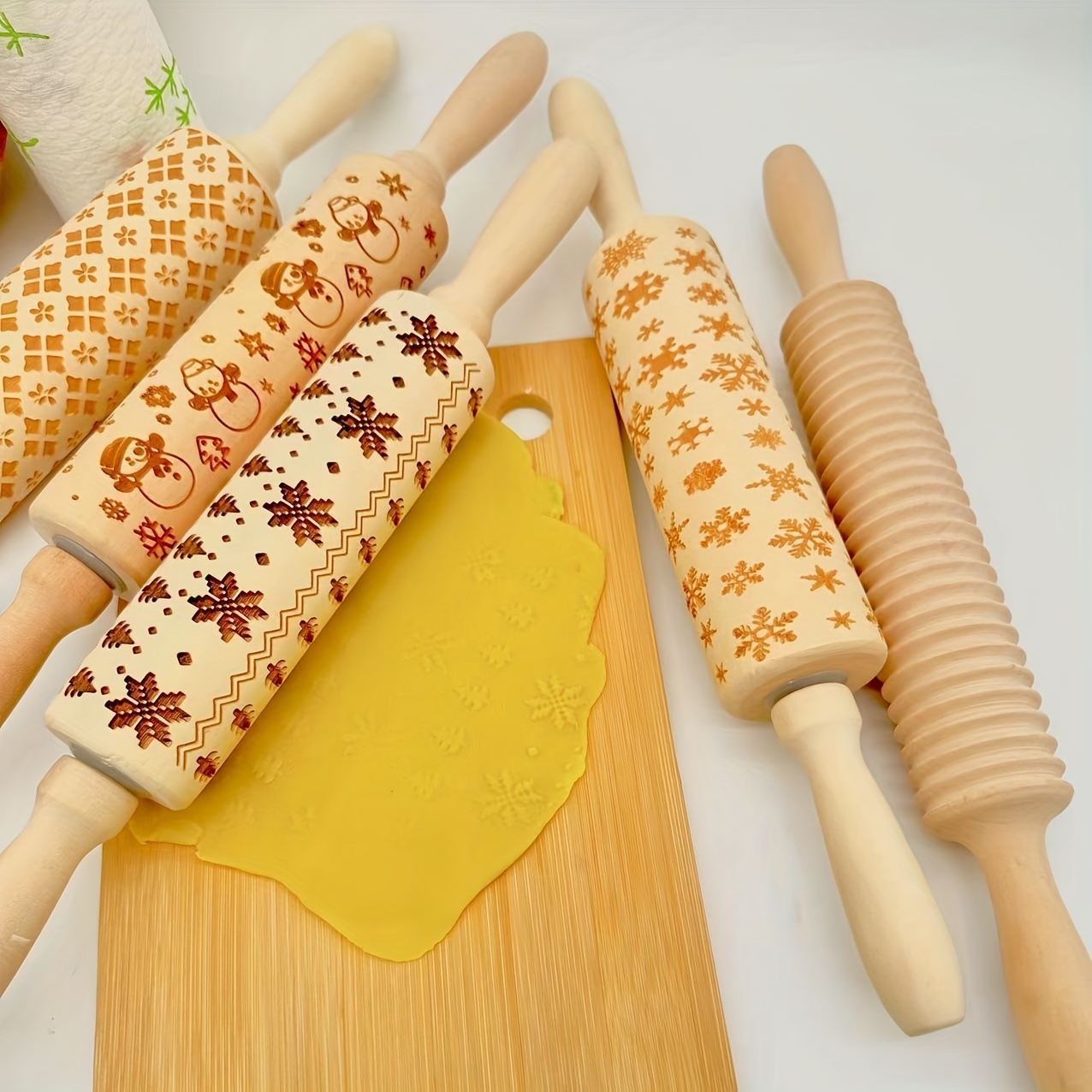  Fondant Roller, Fondant Rolling Pin Tool High‑quality Plastic  for Cookies Biscuits Pastry Cake Decoration(#3): Home & Kitchen