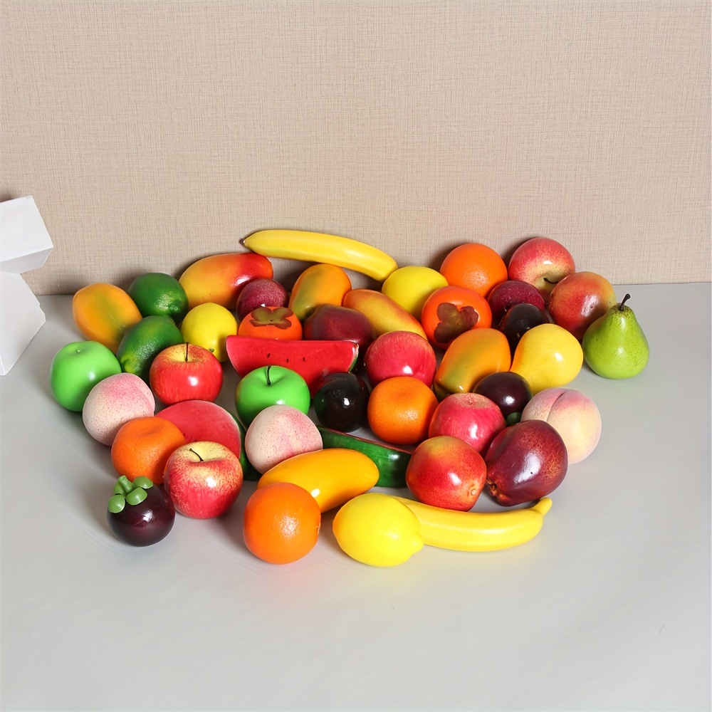 Simulated Models Fake Fruit And Vegetable Red - Temu