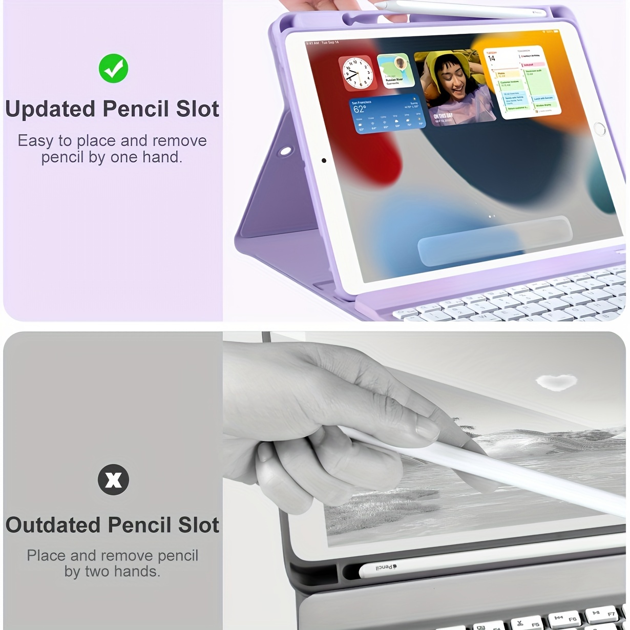 Étui clavier pour iPad 9ème génération / 8ème génération / - Temu France