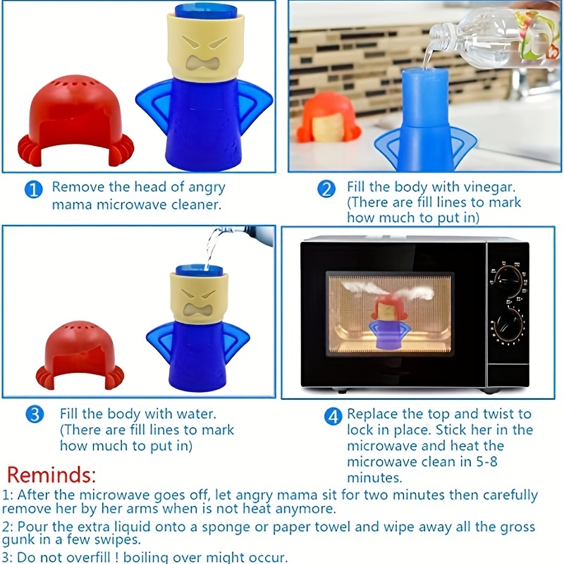 Angry-Mama, Angry Mama is the fun microwave cleaner that's steaming mad!  bit.ly/AngryMama, By JML - Everyday Easier
