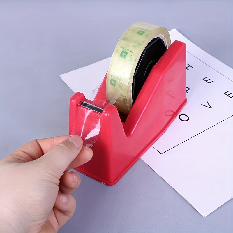 Tape Dispenser Desk With 1 Roll Transparent Tape Cute Dispenser