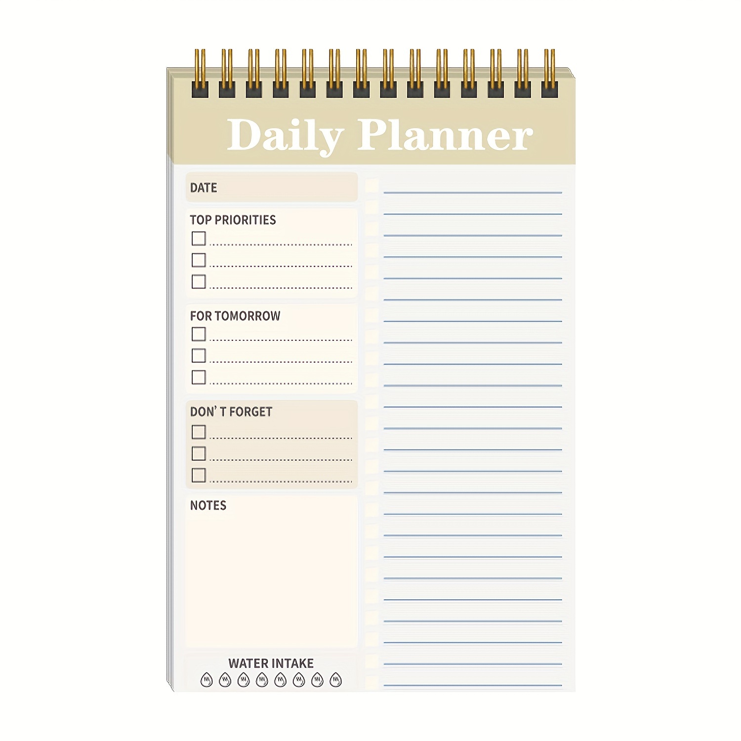 Bloc-notes pour calendrier quotidien créatif bloc-notes pour tâches  planificateur horaire fournitures de papeterie scolaires et de bureau 50  feuilles
