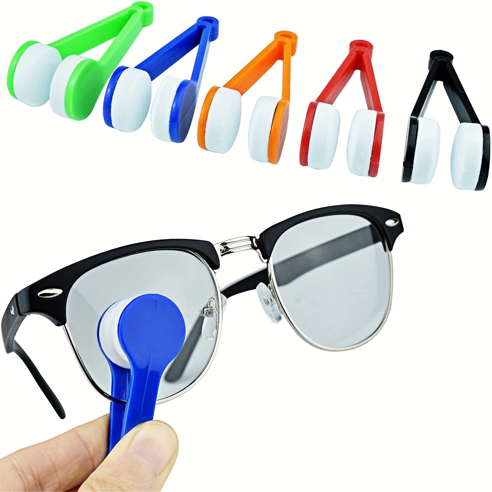 2PCS Portable Multifunctional Glasses Cleaning Rub Eyeglass