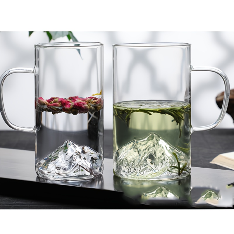 3d Glass Cup Mountain Inside Water Cup High Borosilicate - Temu