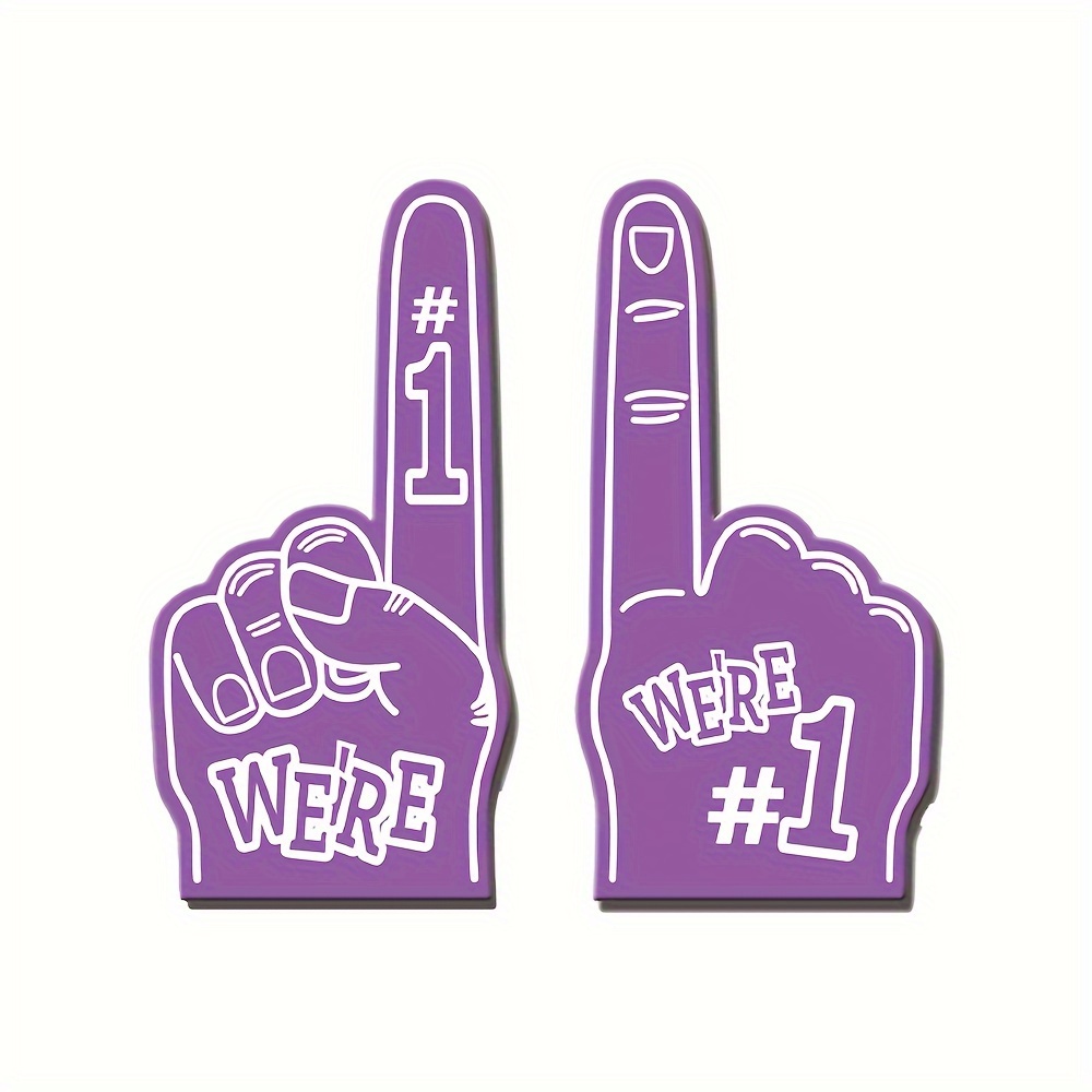 number one foam hand - Fan - Sticker