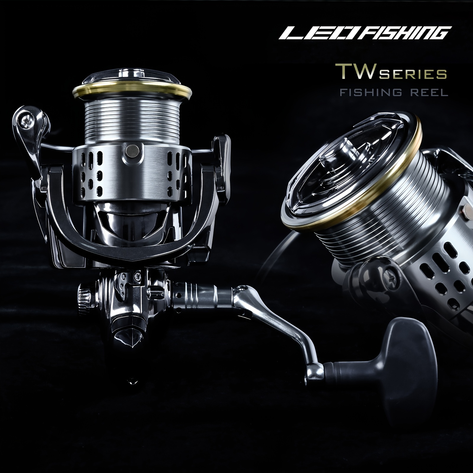 LEOFISHING Ultra Lightweight Aluminum Spinning Reel - 5.5:1 Gear Ratio,  12+1BB Power, Ultra Smooth Performance for Saltwater & Freshwater Fishing!