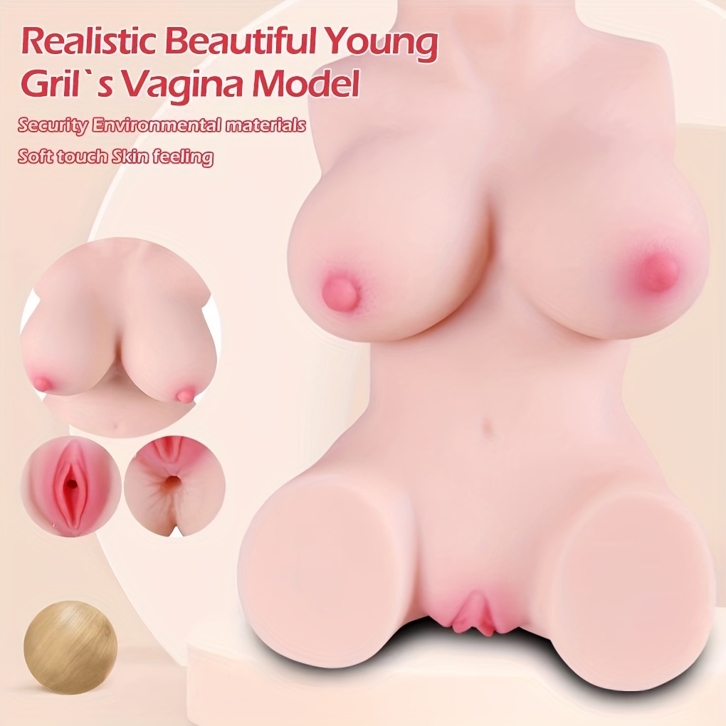 Sex Doll Torso Male Masturbator, Realistic Pocket Pussy Ass With Breasts, Vagina and Anal For Men Masturbation, Female Torso Love Doll Silicone Adult Male Sex Toys For Men Hands Free Pleasure picture image