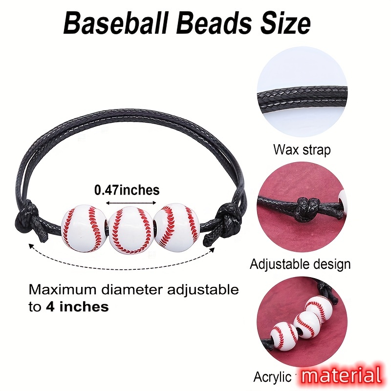 Basketball Decor Leather Braided Bracelet Men's Accessory
