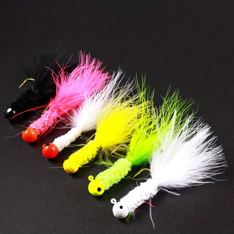 10pcs Jig Heads: Catch More Fish With Eye Ball Painted Hooks For Bass &  Crappie!