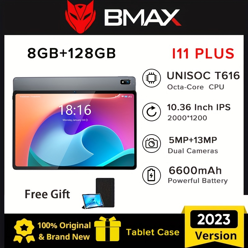 Tablette BMAX i11 Plus (10.36'' IPS FHD, 8 coeurs, 16 Go/ 128 Go