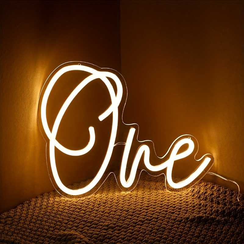 1pc 16/20 Pulgadas Led Neon Sign Happy Birthday Night Light - Temu