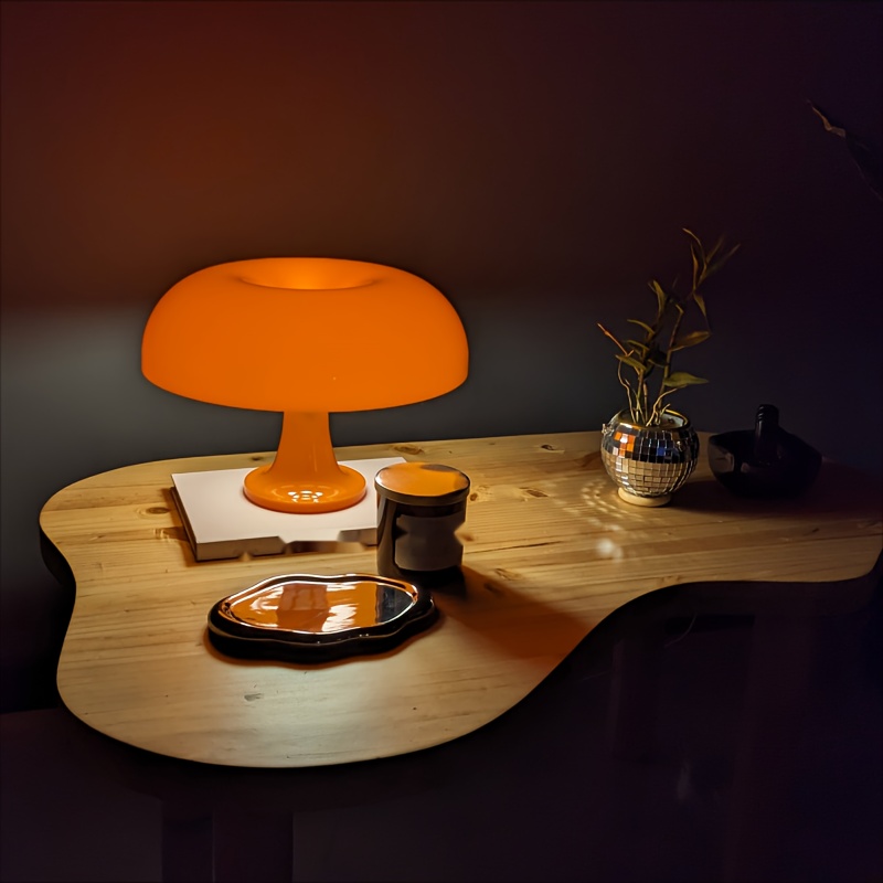 Lámpara decorativa LED con Sensor de luz en forma de seta, luz