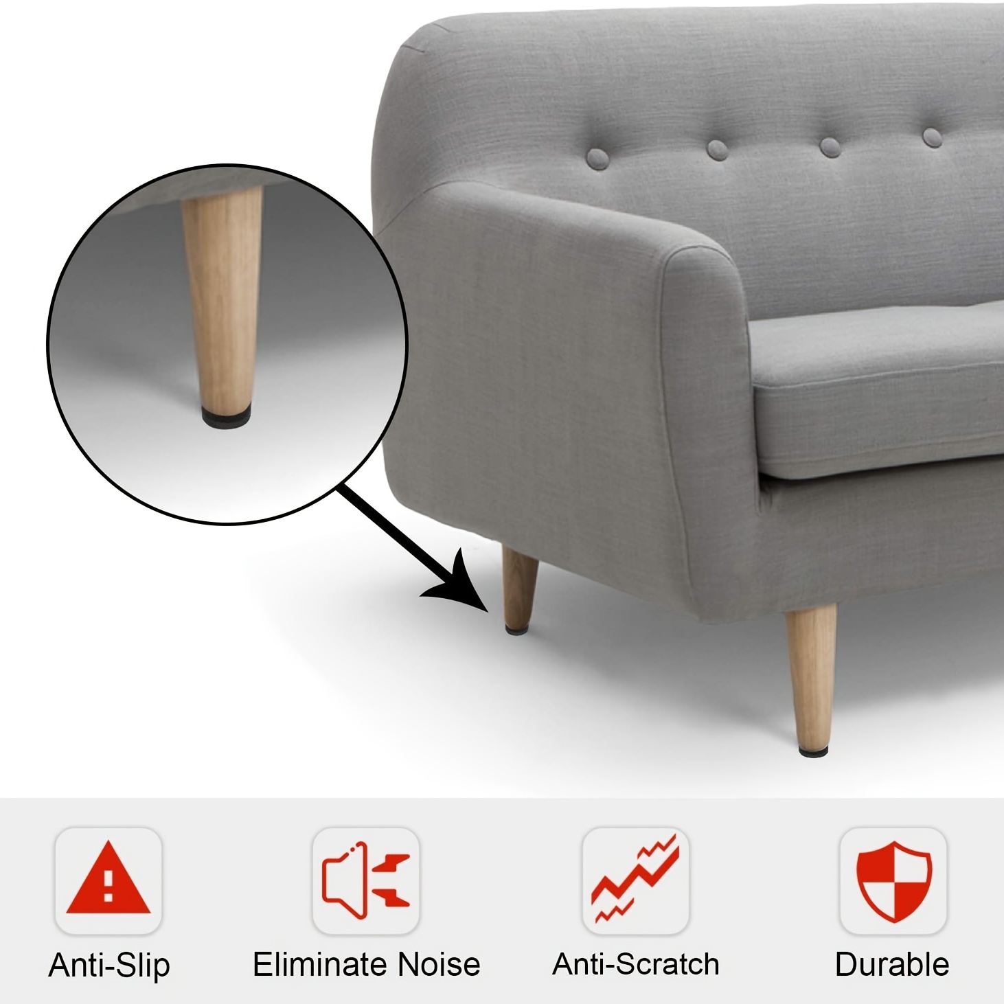 Eva Non Slip Furniture Pads Assortment Furniture Grippers - Temu