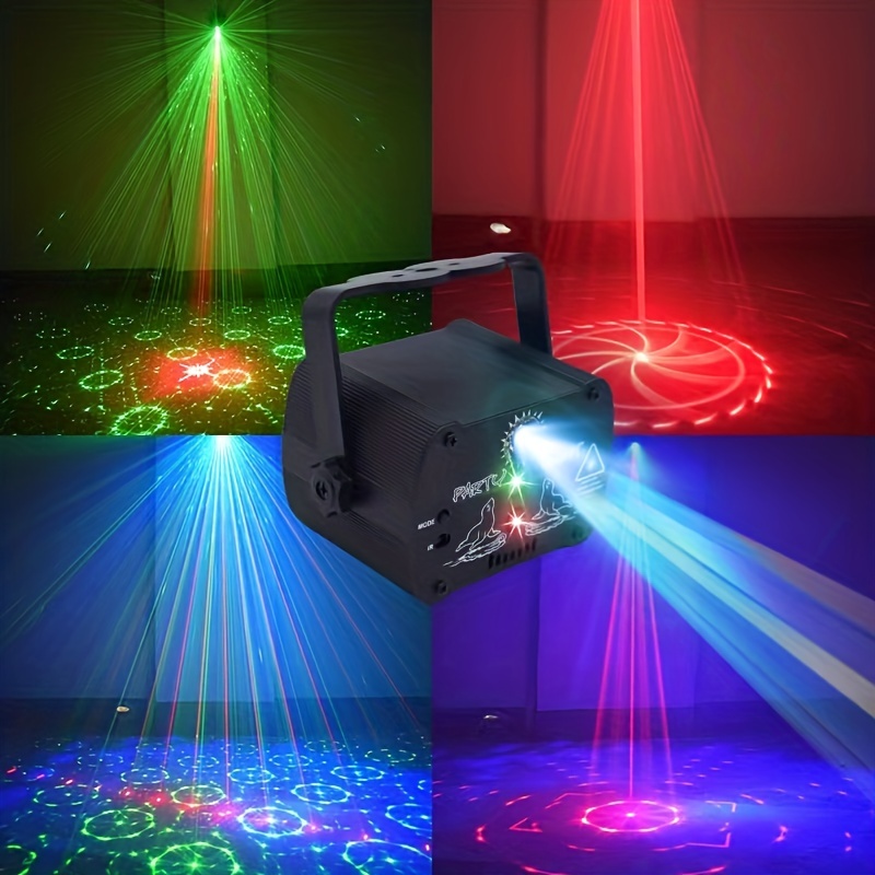 Party Lights DJ Disco Lights, Multi-Mode Voice Activated Laser Lights Flash  Stage Light Projector for Home Indoor and Outdoor Party Birthday Decoratio