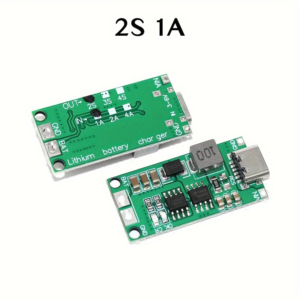 18650 lithium battery 2s 3s 4s type c to 8 4v 12 6 8v step