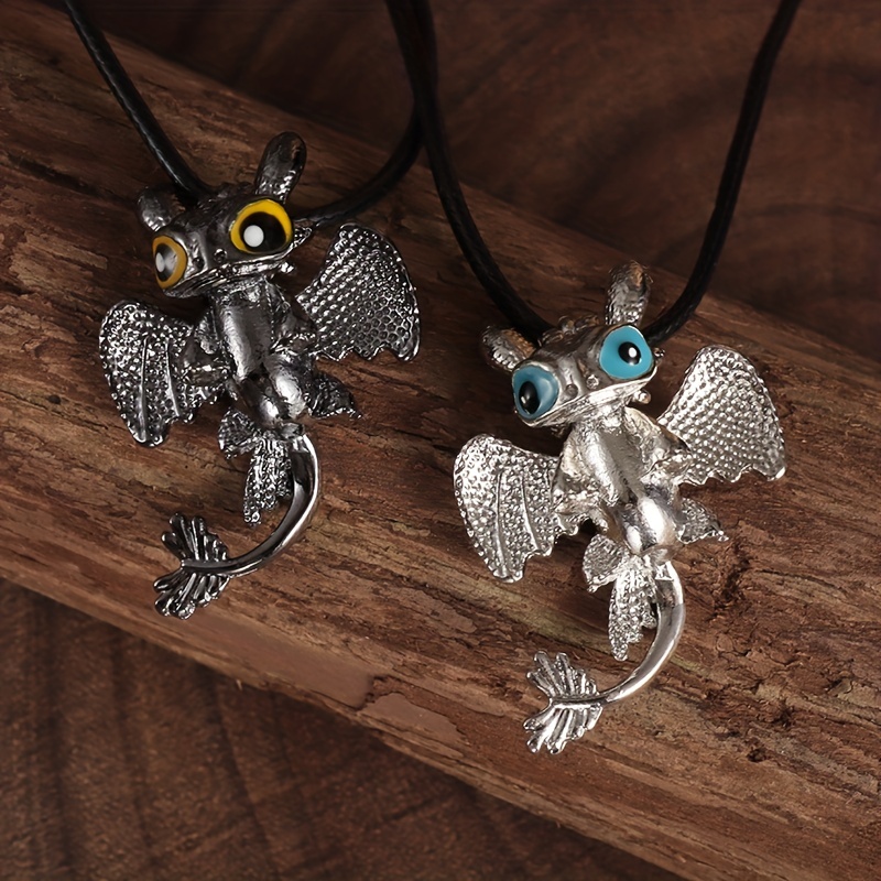 Customized Knight Toothless Dragon Pendant Necklace