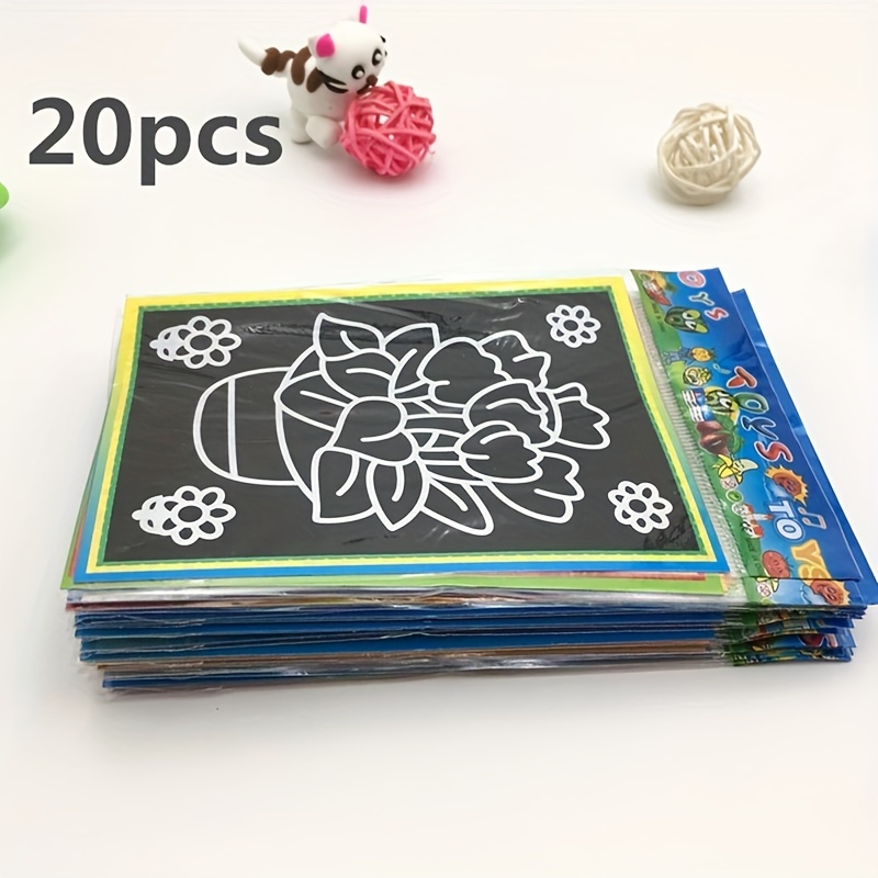 20Pcs/10Pcs Magic Scratch Art Doodle Pad Sand Painting Cards Early  Educational Learning Creative Drawing Toys for Children - Realistic Reborn  Dolls for Sale