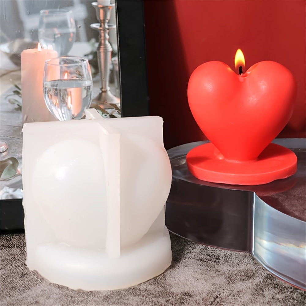 Holding Heart Candle Mold Hand Silicone Mold DIY Valentine's Day