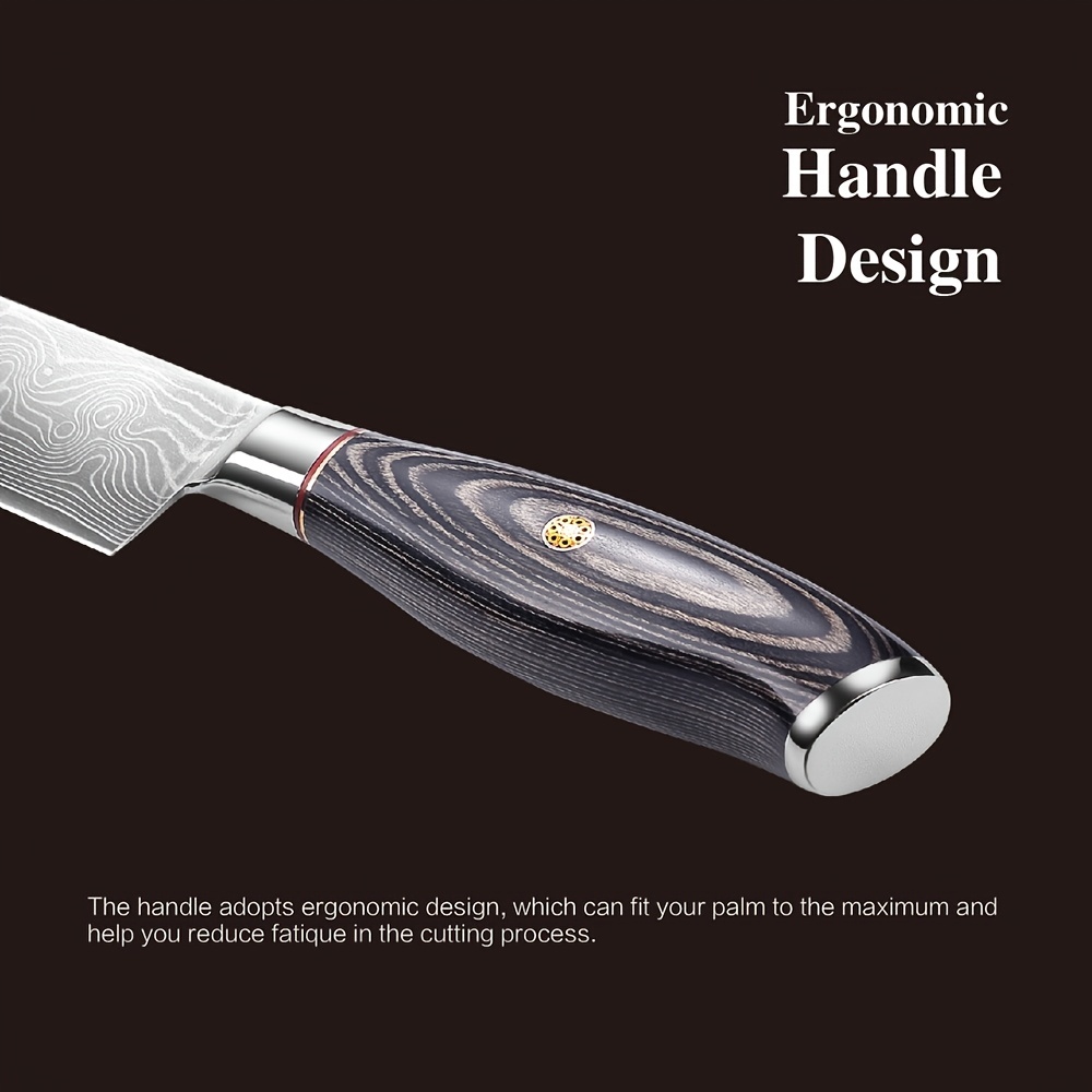 Cuchillo de chef profesional de acero inoxidable de alto carbono, cuchillo  de cocina afilado con mango ergonómico, cuchillo de cocina afilado para