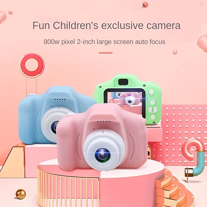 Seckton Upgrade Kids Camera with Cute Silicone Cover, Toy Cameras for Girls  Age 3-10 Christmas Birthday Gifts-Purple