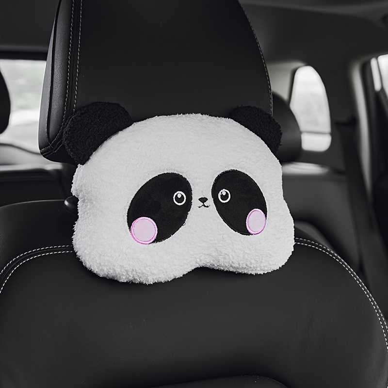 Cartoon Panda Auto-Kissen, Lendenkissen, Kopfstütze - Winter Kreative  Niedliche Cartoon Auto Bequeme Warme Sitzbezug Zubehör - Temu Germany