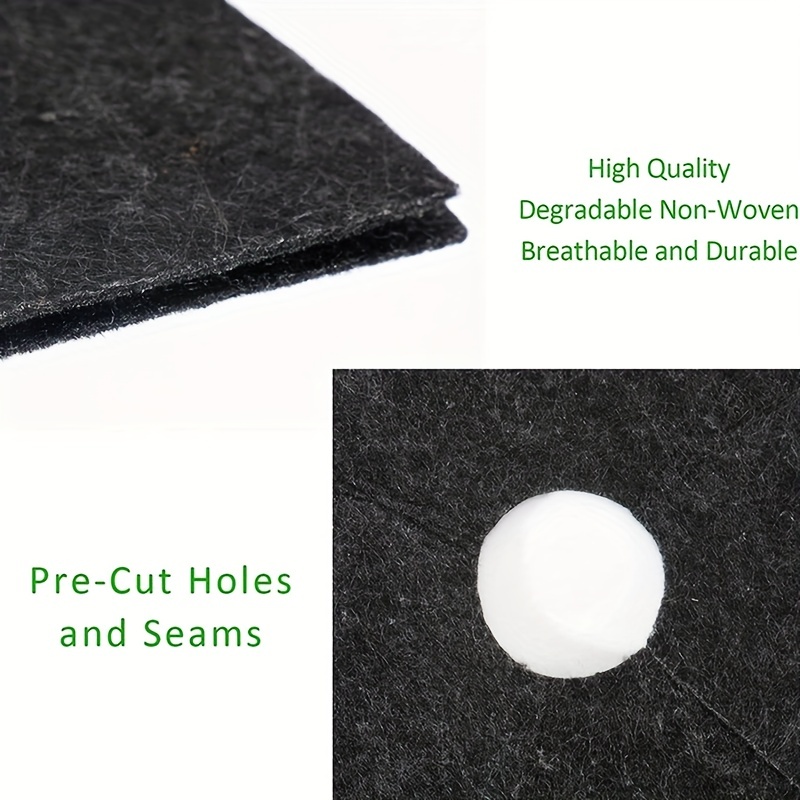 6 Sizes Non Woven Tree Mulch Ring Weeding Barrier Plant Cover Weed Control