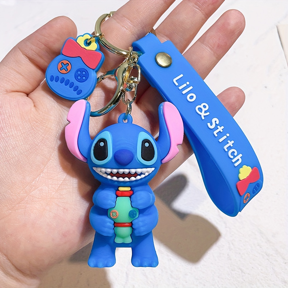 Kawaii Cartoon Stitch Backpack Keychain Pendant Girls - Temu