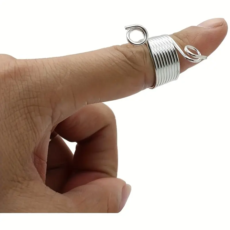Sewing Thumb Protector, Finger Protector Sewing Thimble For Household Silver