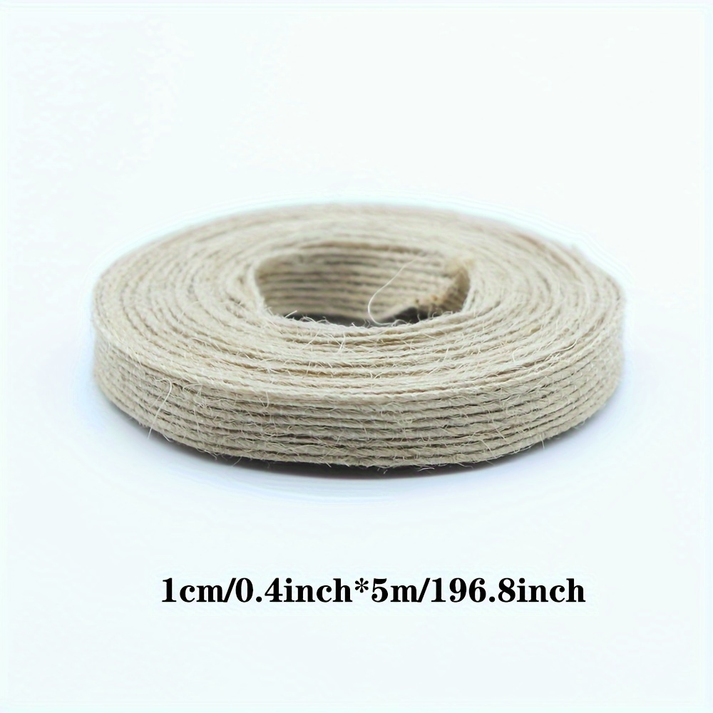 Natural Vintage Jute Rope Cord String Twine Burlap Ribbon Crafts DIY Sewing  Party Wedding Gift Wrapping Cords Thread 1MM 2MM