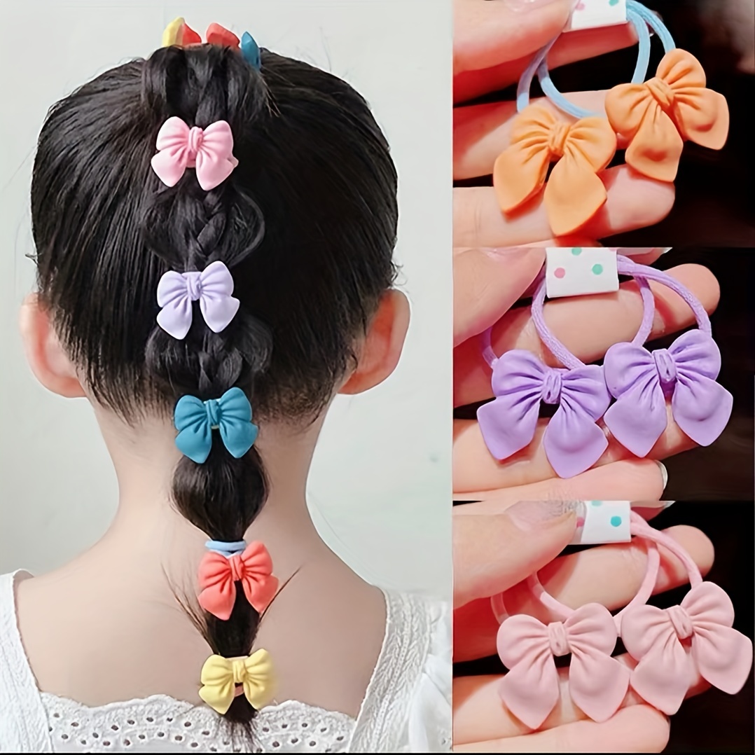 100pcs/set Random Color Princess Style Hair Ties