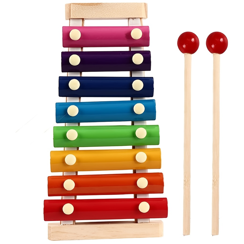 Holzxylophon Kinder Musikinstrument Spielzeug Holz 8 Tasten - Temu