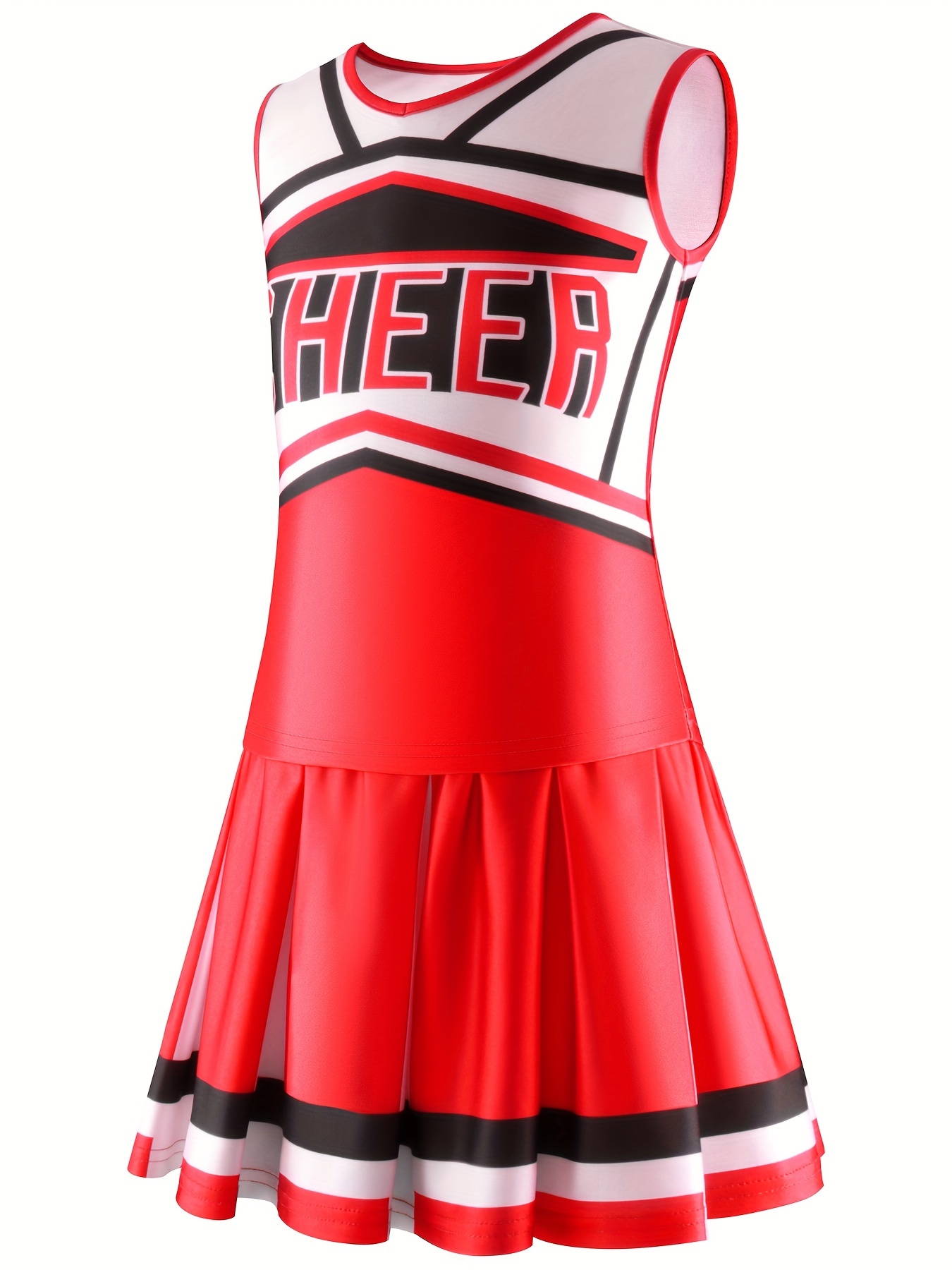 Vestito Senza Maniche Cheerleading Ragazze Outfit Comodo - Temu Italy