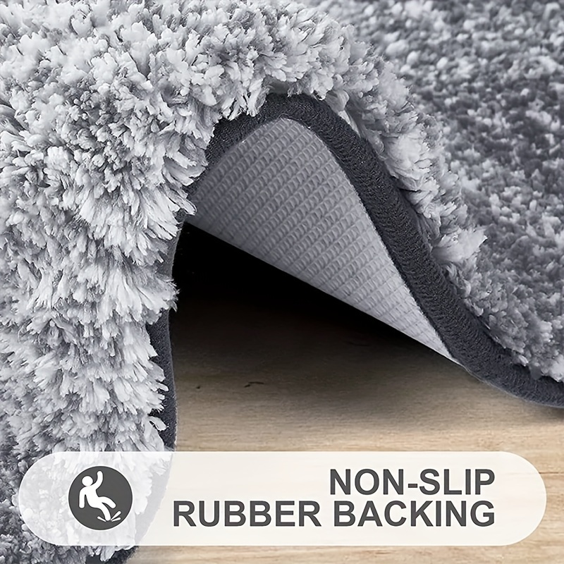 Thick Microfiber Bathroom Rug Mat Non Slip Plush Bath Blanket