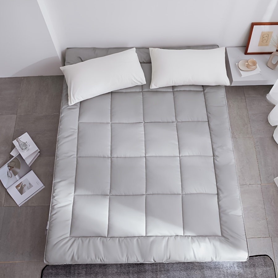 Image of 1pc Mattress Pad For Back Pain, Quilted Fitted Mattress Protector Soft Breathable Mattress Pad Pillow Top Mattress Topper Fitted 8"-21" Down Alternative Filling Machine Washable